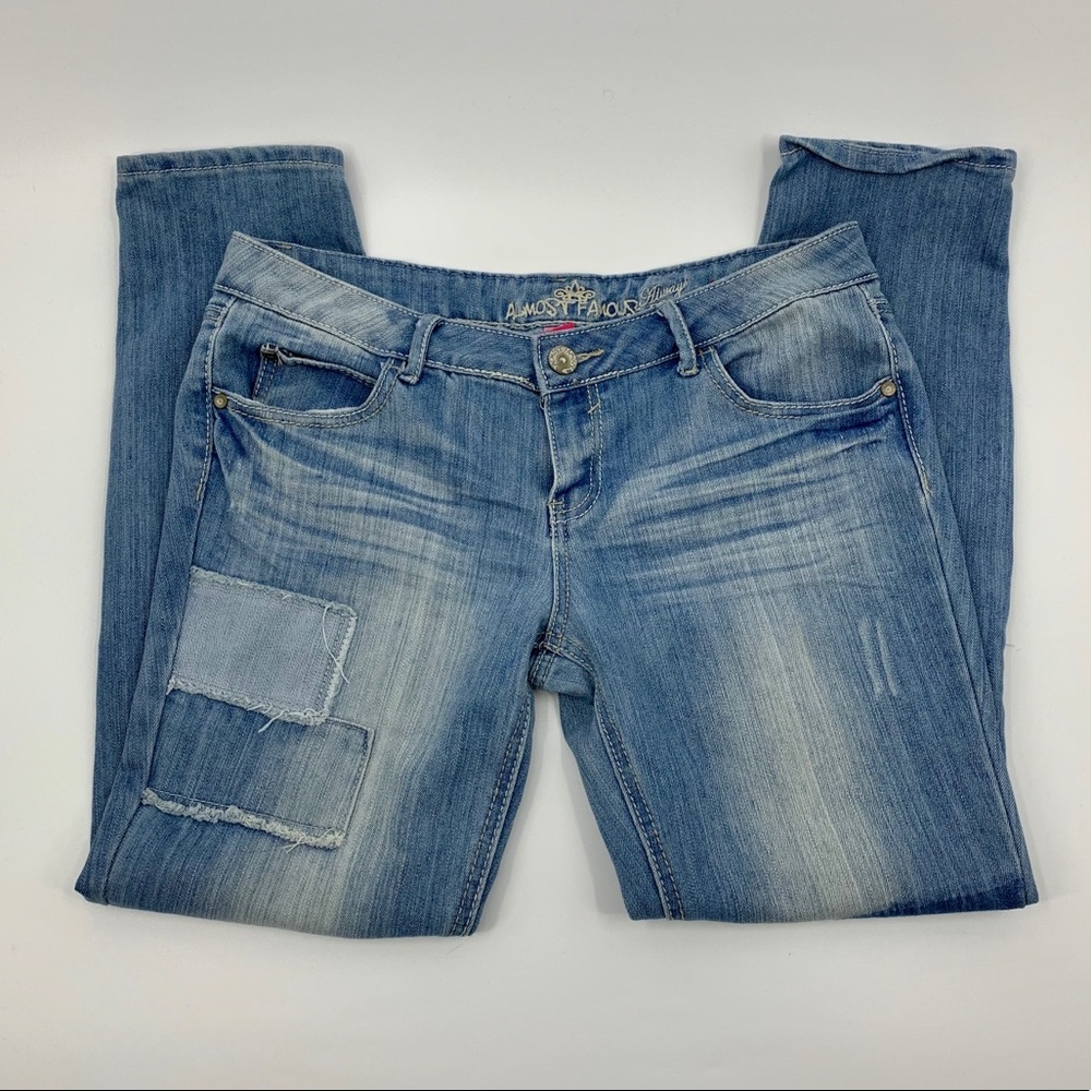 Almost Famous Patchwork Denim Jeans